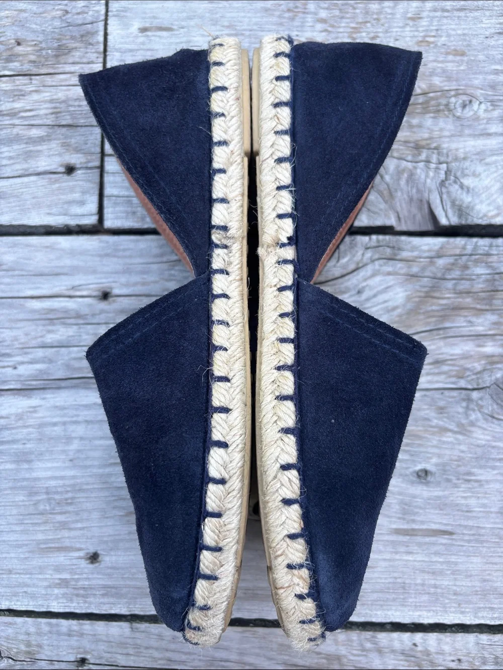 VERBENAS Carmen Navy Blue Suede Espadrilles | Made in Spain | EU 38 - Picture 5 of 8